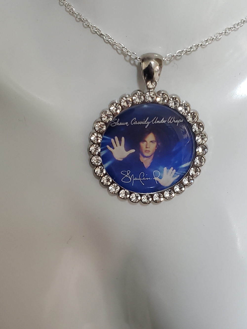 Shaun Cassidy Under Wraps Album Cover Artwork, Necklace With Rhinestones